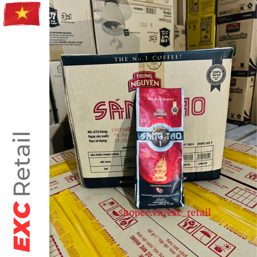 CÀ PHÊ TRUNG NGUYÊN SÁNG TẠO 1, 2, 3, 4, 5 - 340GR