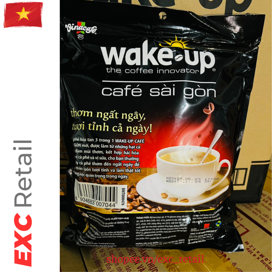 Cà phê Wakeup Sài Gòn 456gr  Cam Kết Date Mới