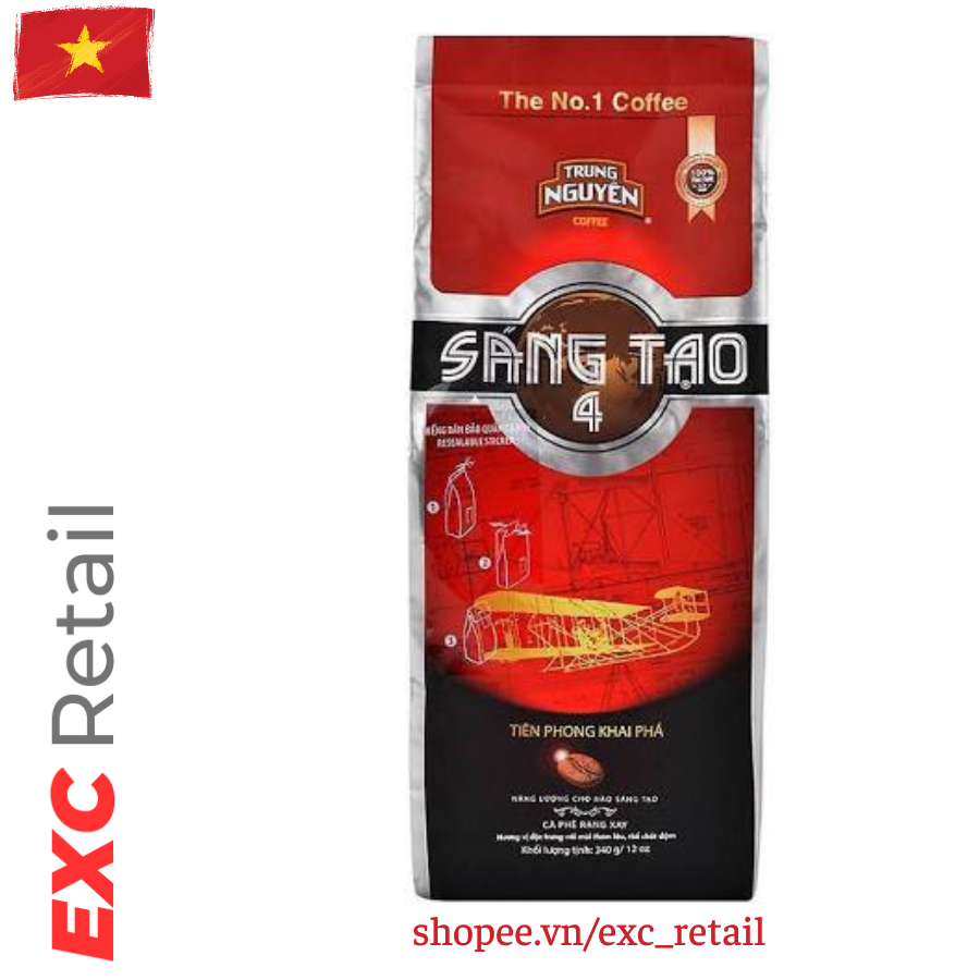 CÀ PHÊ TRUNG NGUYÊN SÁNG TẠO 1, 2, 3, 4, 5 - 340GR