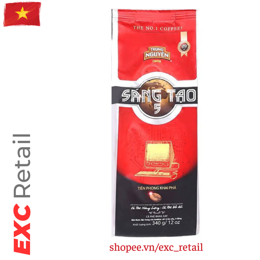 CÀ PHÊ TRUNG NGUYÊN SÁNG TẠO 1, 2, 3, 4, 5 - 340GR