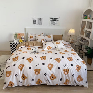 Bộ 4 món vỏ chăn ga gối coton poly cao cấp