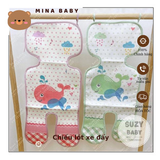 Chiếu xe đẩy cho bé/ chiếu điều hòa lót xe đẩy thoáng khí, không bí lưng