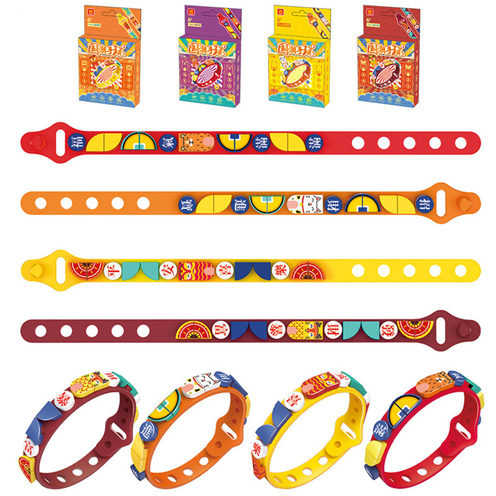 [Quà Tặng] Vòng Tay Lego Mèo Thần Tài May Mắn Nhiều Màu Sắc Cho Cả Năm May Mắn
