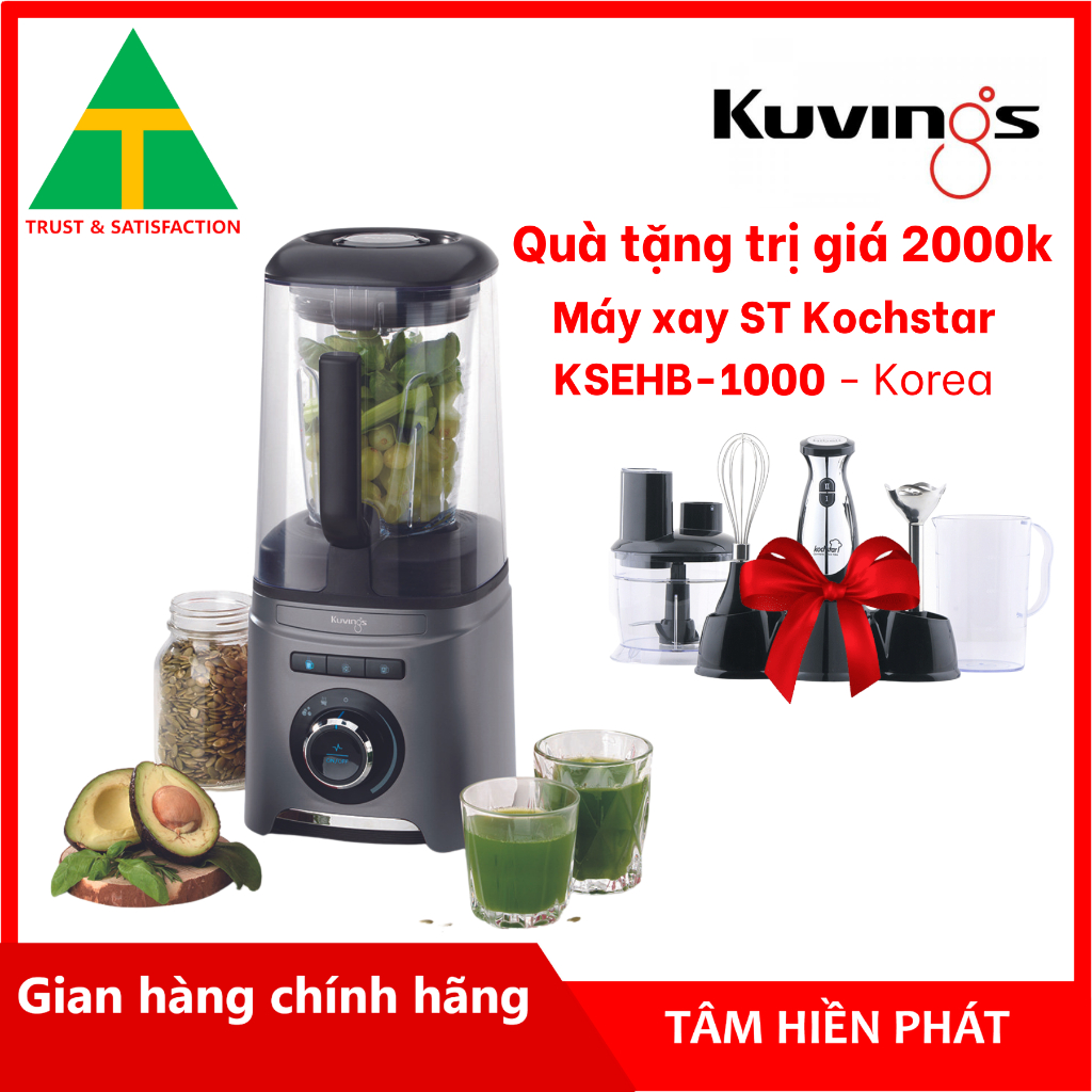 Máy xay sinh tố chân không 3 trong 1 Kuvings SV-400MB (1.55L) - Hàng Chính Hãng - BH 12 tháng