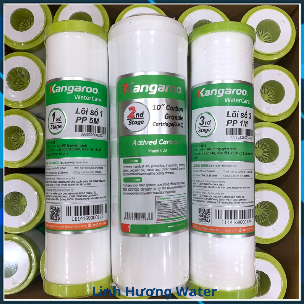 Bộ lõi lọc nước 123 Kangaroo chính hãng