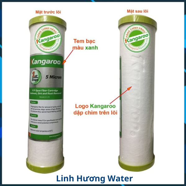 Bộ lõi lọc nước 123 Kangaroo chính hãng