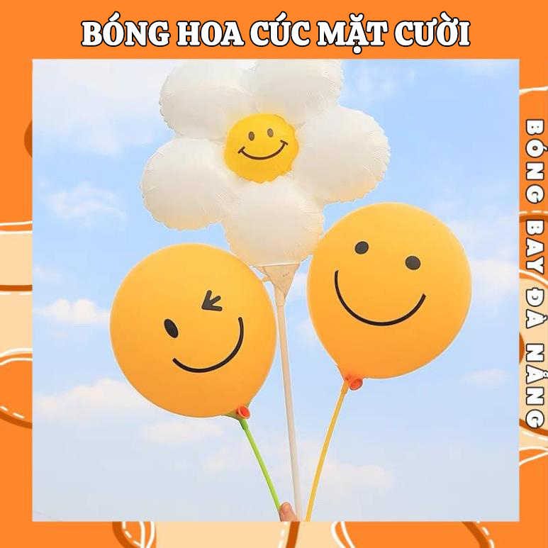 Bóng hoa cúc mặt cười trang trí sinh nhật phong cách hàn quốc  BHC BÓNG BAY ĐÀ NẴNG BBDN