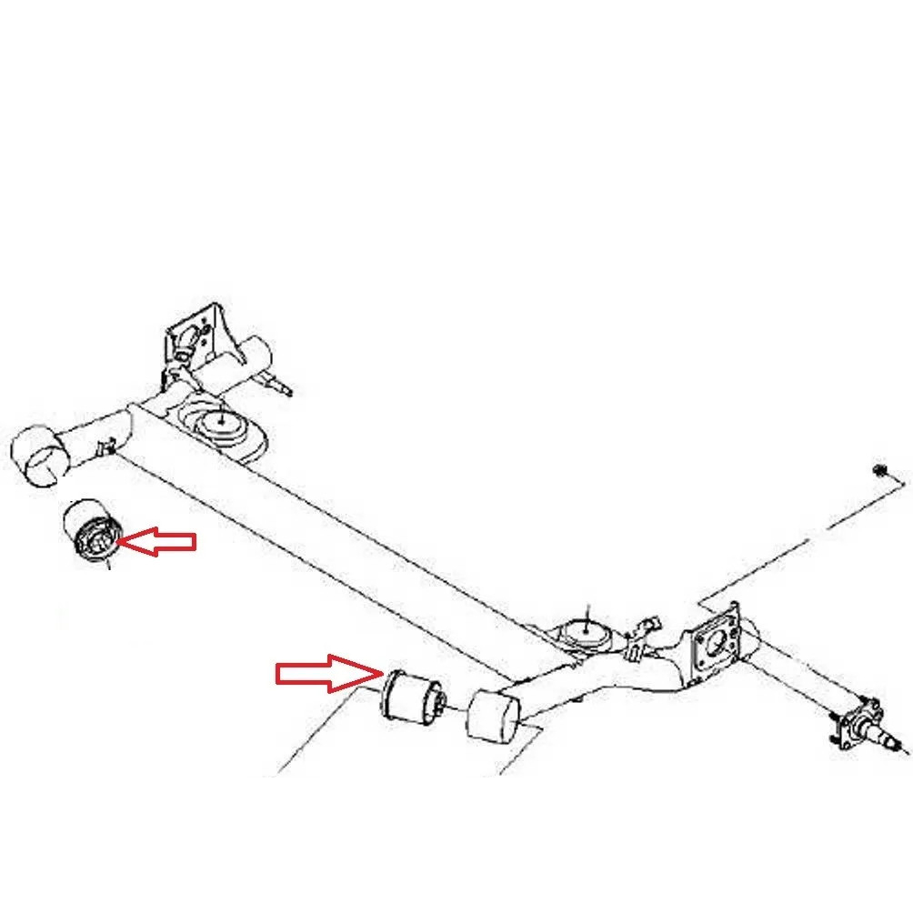 Bạc/Cao su giằng cầu sau GENTRA, AVEO, SPARK  - PT 96535146 / Giá bán 1 quả