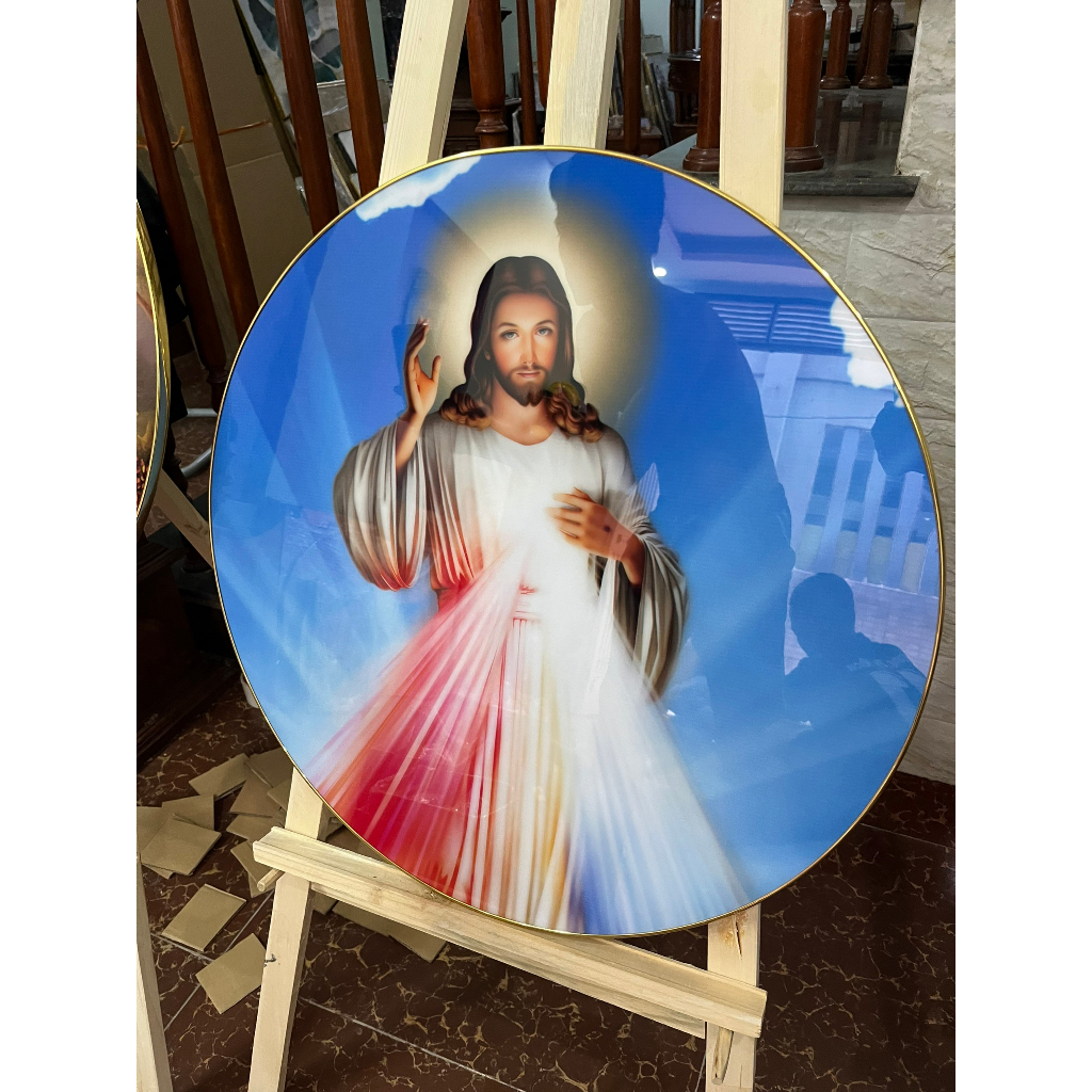 A04 Tranh Công Giáo Treo Tường Phòng Khách/ Ngủ/ Phòng Thờ Chúa Thương Xót/Chúa Giêsu/Đức Mẹ Maria/ Gia Đình Thánh Gia