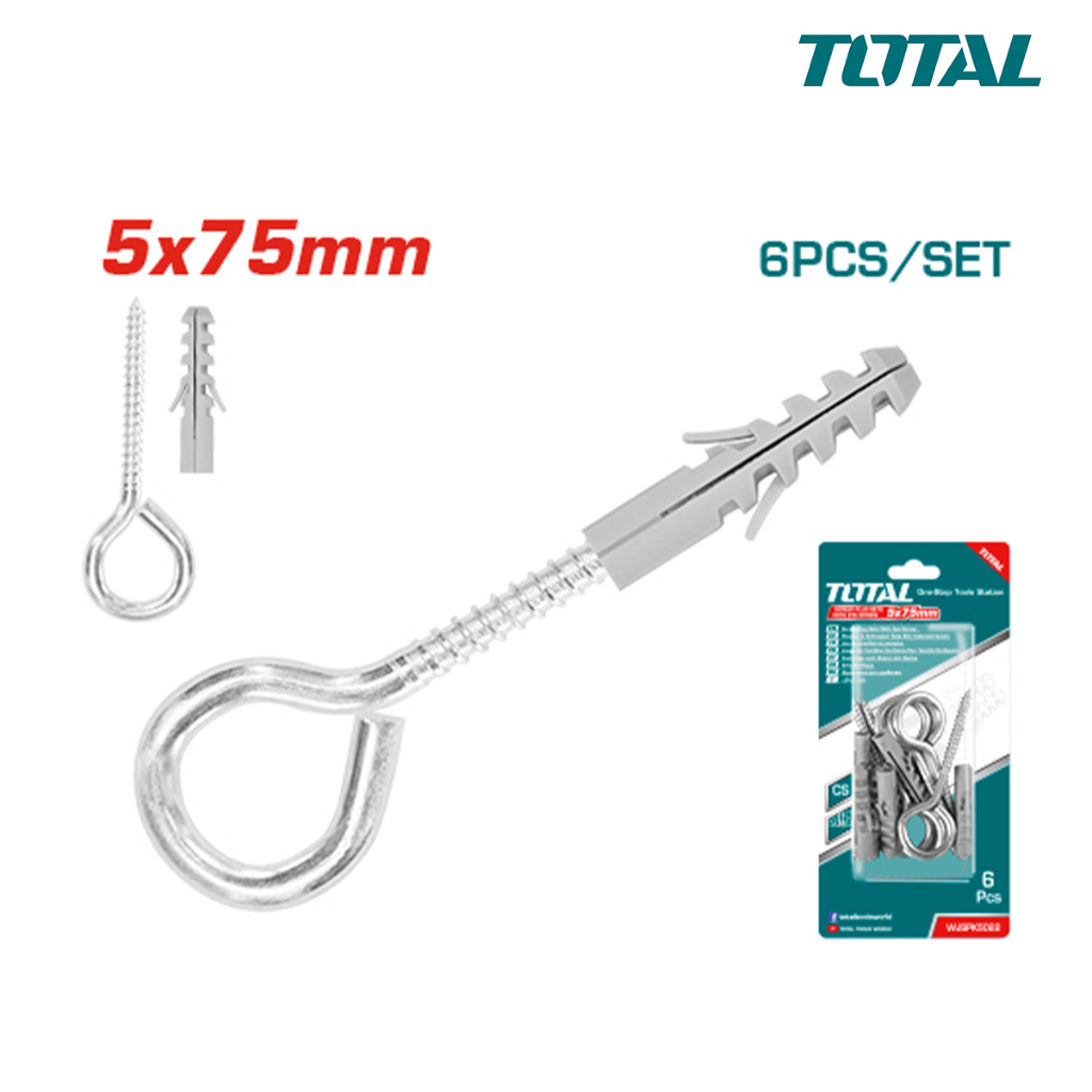 Bộ 6 tắc kê vít mắt TOTAL - WJSPK5022