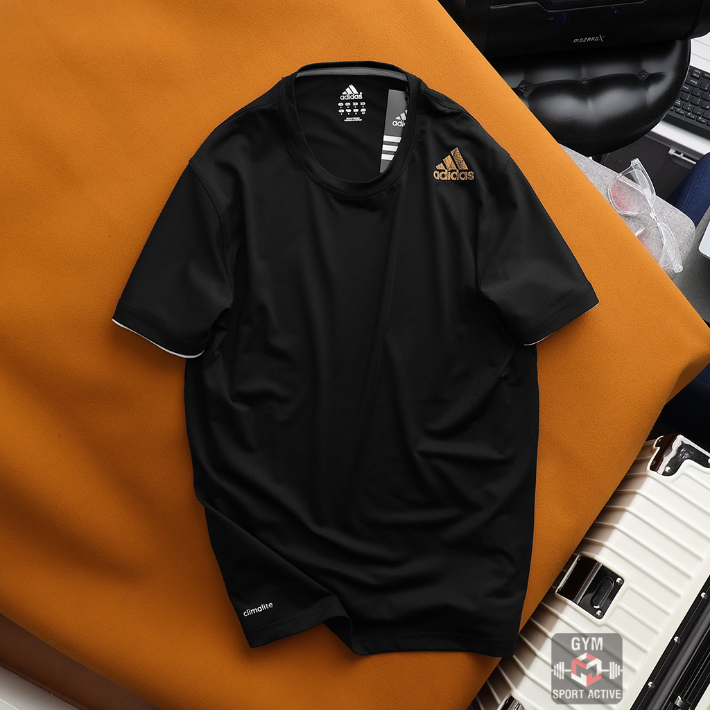 Áo thun nam thể thao tập gym chạy bộ đi chơi dã ngoại t shirt Adidas chất thun lỗ kim 4 chiều thoáng mát