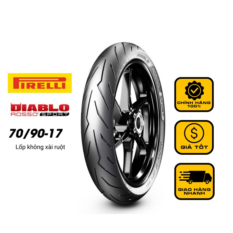 Vỏ lốp xe máy Pirelli 70/90-17 Diablo Rosso Sport