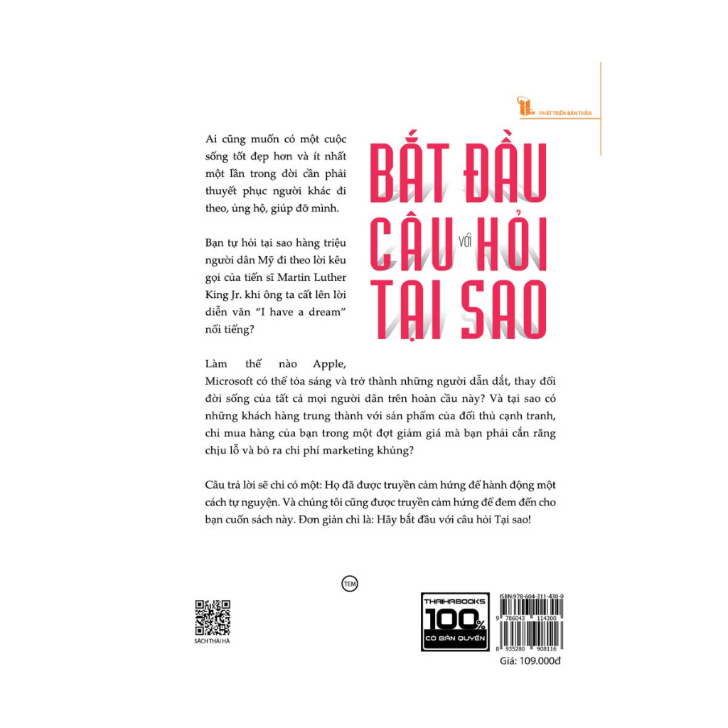 Sách - Bắt Đầu Với Câu Hỏi Tại Sao