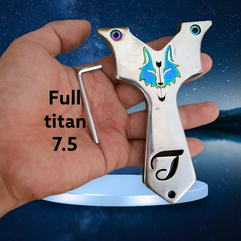 Ná J sói + logo titan + ốc titan + nam châm +  kèm 1 dây hãng + kèm  lục giác ---- lựa chọn