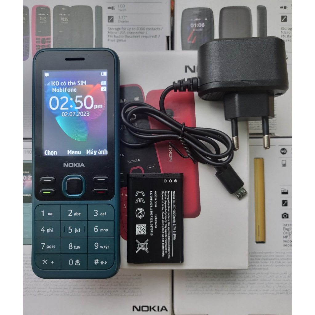 Điện Thoại Bàn phím Nokia 15O  New FullBox , Loa To Sóng Khỏe, Pin trâu bò