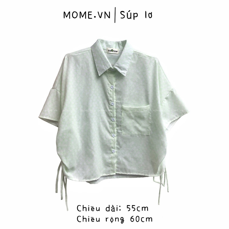 Sơ mi dáng vuông dây rút - MOME.VN