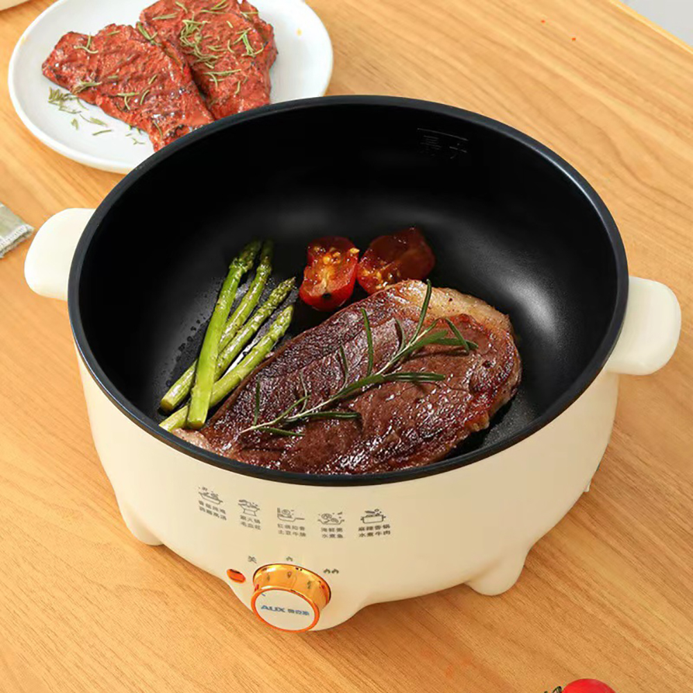 Nồi lẩu điện đa năng , nồi lẩu dung tích siêu lớn 5 lít nồi được phủ lớp chống dính dễ dàng vệ sinh siêu tiện lợi