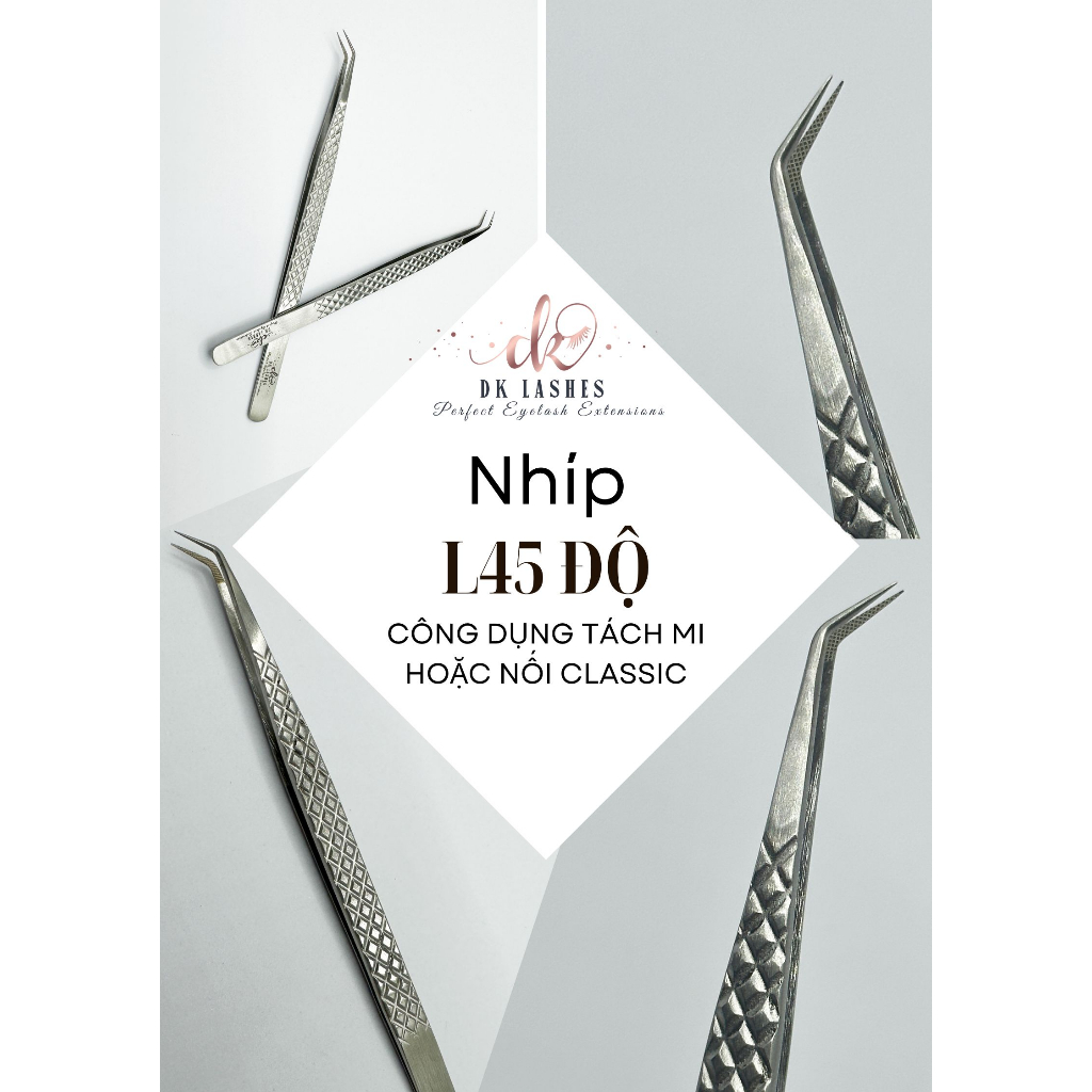 Nhíp tách L 45 độ - Thép chống rỉ, nhập khẩu nguyên chiếc từ Pakistan