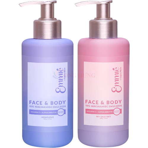 Kem dưỡng thể Emmié Face & Body 10% Niacinamide Emulsion làm trắng da (230g)