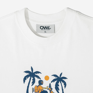 Áo thun Owlbrand Motobike/White