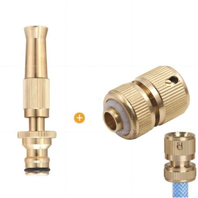 Combo 3 Đầu vòi xịt tăng áp phun nước rửa xe,tưới cây, có thể nối nhanh súng phun, dây nước