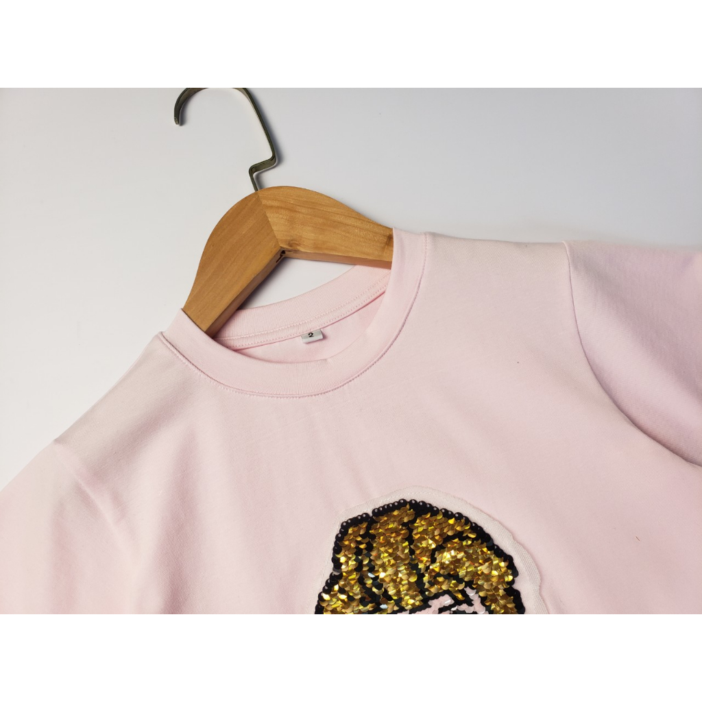 Áo kim sa cho bé thay đổi màu sắc độc đáo, vuốt nhẹ để đổi màu nhân vật, áo phông cho bé Baoquankid
