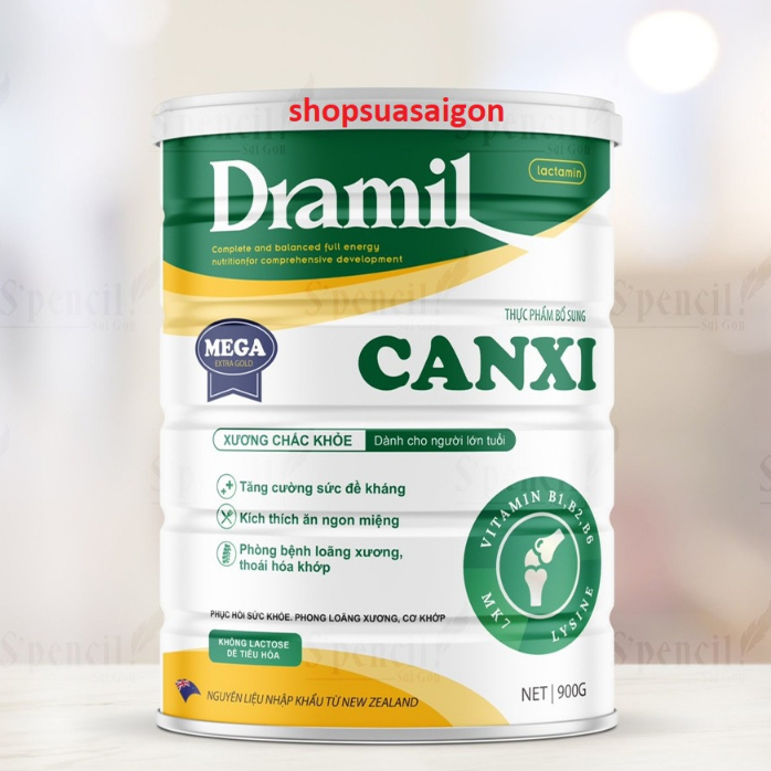 Sữa Dramil Canxi giúp xương chắc khỏe, phòng ngừa loãng xương thoái hóa khớp.
