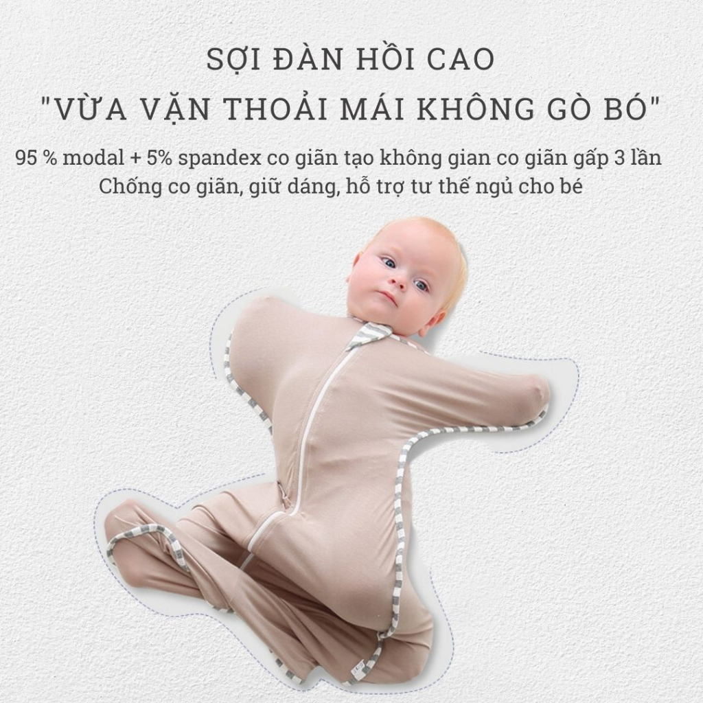 Nhộng Modal Cho Bé Từ 0-9 Tháng Giúp Bé Ngủ Ngon Sâu Giấc Hơn.