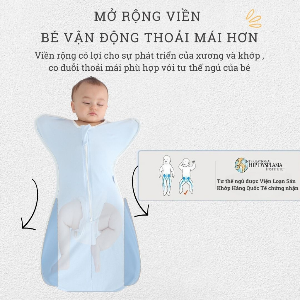 Nhộng Modal Cho Bé Từ 0-9 Tháng Giúp Bé Ngủ Ngon Sâu Giấc Hơn.