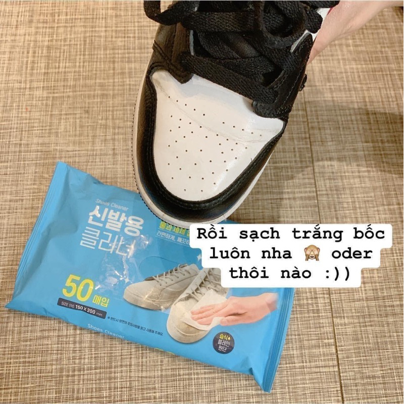 KHĂN GIẤY LAU GIÀY HÀN QUỐC