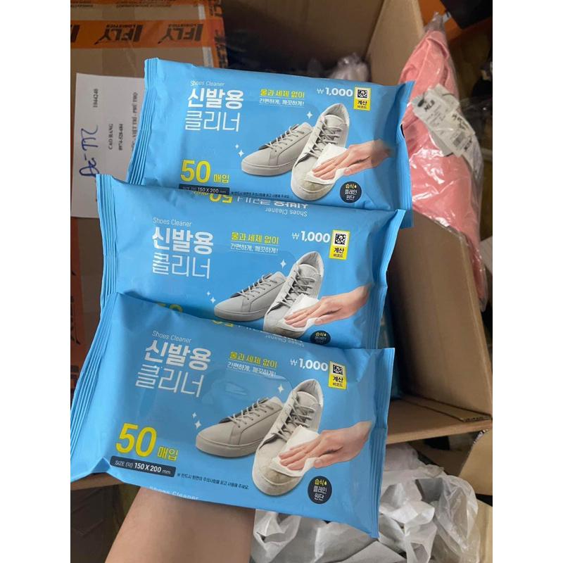 KHĂN GIẤY LAU GIÀY HÀN QUỐC