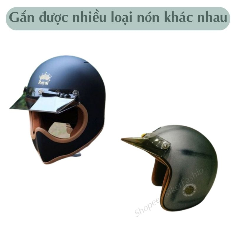 Lưỡi Trai Royal Che Nắng Gắn Nón Bảo Hiểm 3/4 1/2 và Fullface