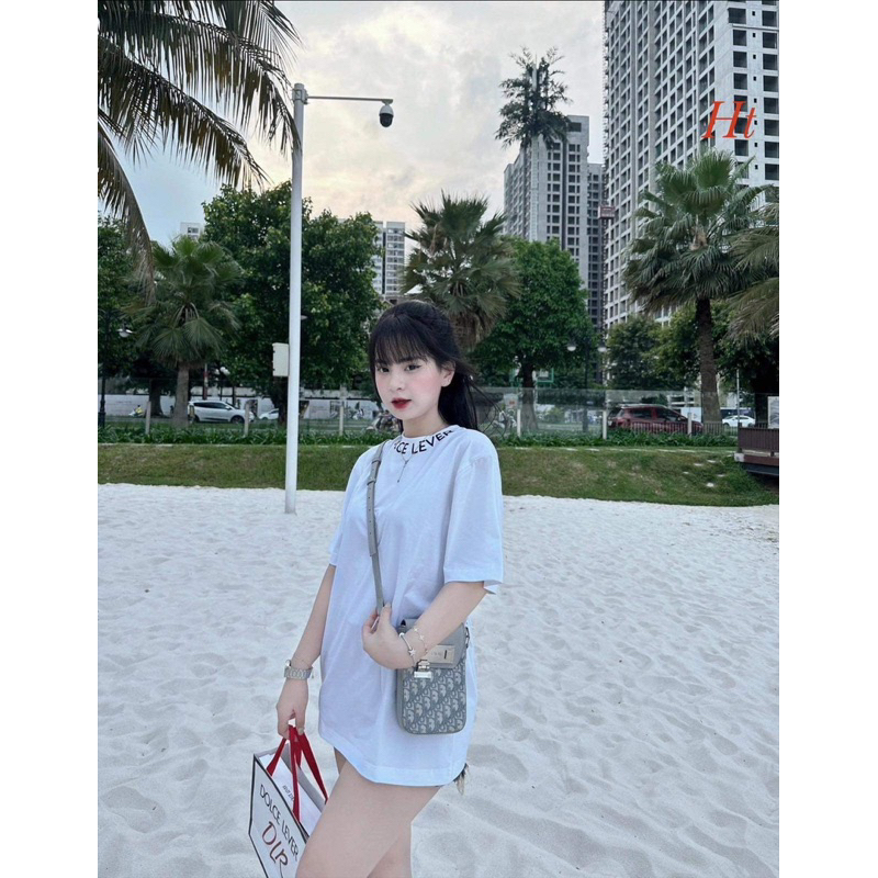 Áo phông DOL chữ vòng cổ bé H2A866