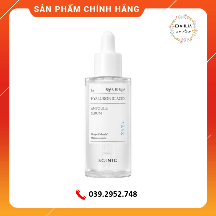 Tinh chất cấp nước SCINIC Hyaluronic Acid Ampoule Serum 50ml