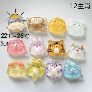 (Mua từ 3sp để được giá tốt) Charm 3D nổi mẫu 12 con giáp ( loại trong )