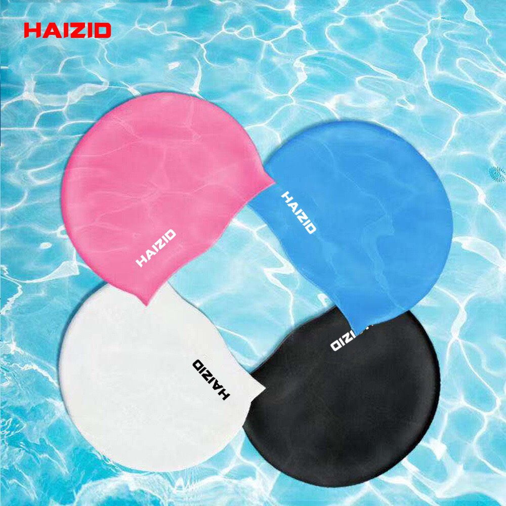 Mũ Bơi Trẻ Em từ 4 tuổi, Người Lớn, Chụp Đầu HAIZID Chất Liệu Silicone Cao Cấp Chống Thấm Nước | BigBuy360 - bigbuy360.vn