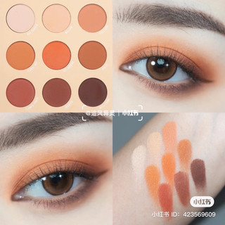 Auth bill Mỹ - Bảng phấn mắt colourpop big poppy 9 ô màu trang điểm chống nước lâu trôi, màu cam trầm ấm