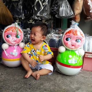 BÚP BÊ NGA LẬT ĐẬT NHỰA CAO 45CM