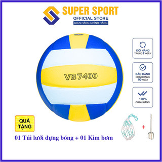 Bóng Chuyền Thăng Long VB 7400 da PU Tặng Túi Lưới Đựng Bóng Và Kim Bơm Bóng