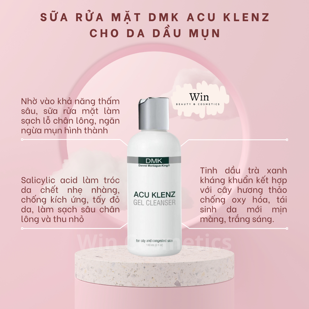 Sữa rửa mặt DMK Acu Klenz cho da dầu mụn 60ml