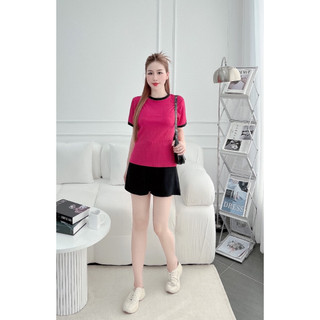 Set bộ đùi nữ chất thun gân tăm đi chơi,mặc nhà siêu dễ thương-GANDUI