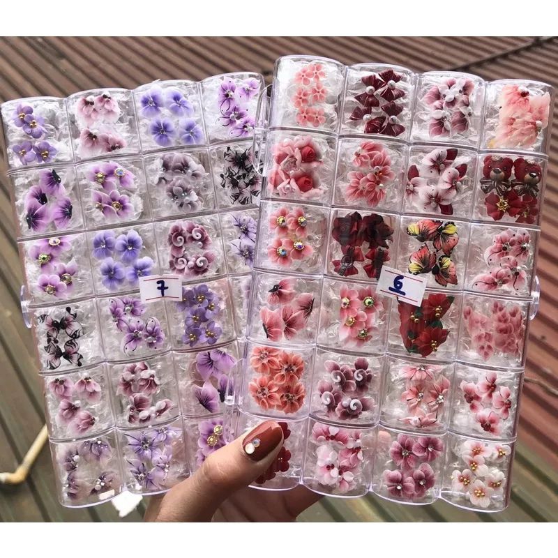 🌻🌺🍁Hoa bột 1k vừa bán vừa cho trang trí móng