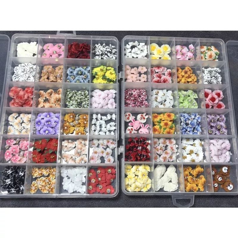 🌻🌺🍁Hoa bột 1k vừa bán vừa cho trang trí móng