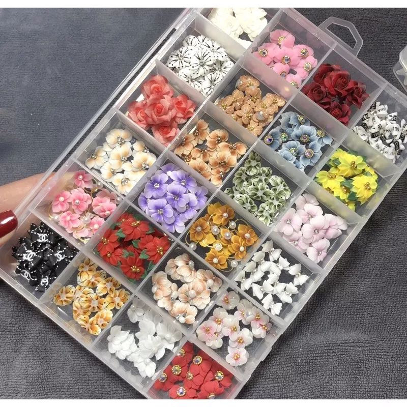 🌻🌺🍁Hoa bột 1k vừa bán vừa cho trang trí móng