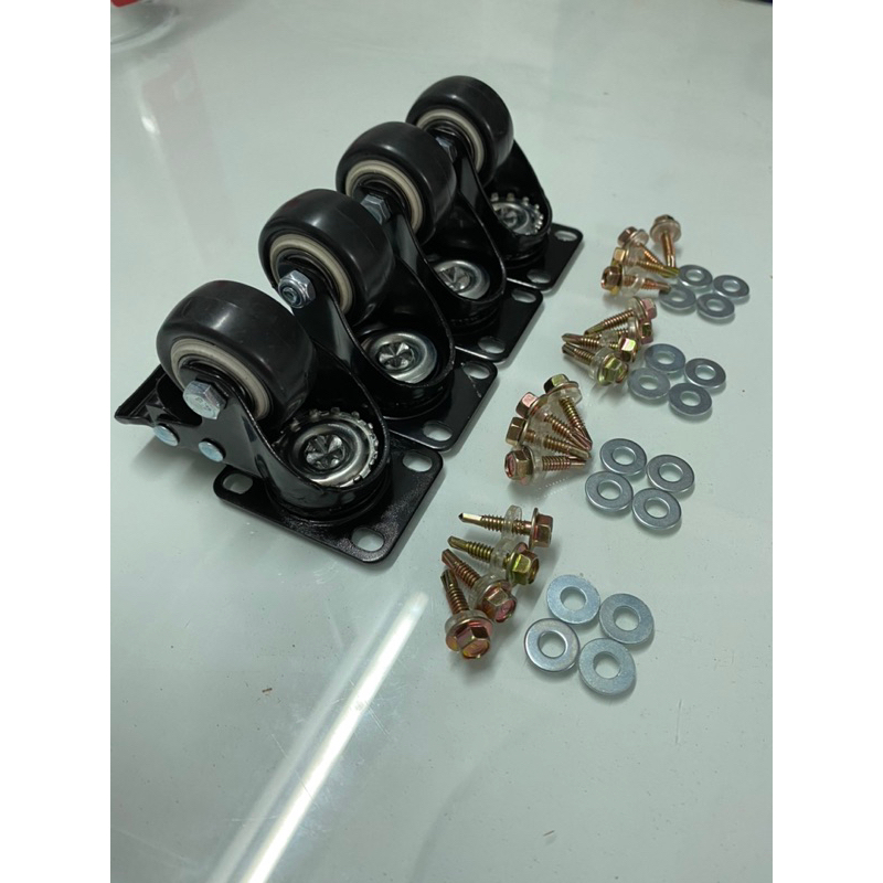 Bánh xe 4 phân, 40mm, kèm vít và tán  vít 2