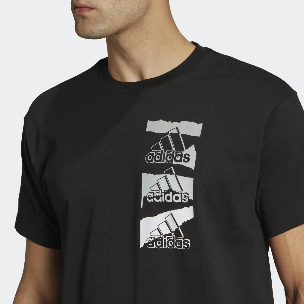 Áo thun Unisex adidas Essentials Brandlove mã HE4314 thun cotton nam nữ sale 50%