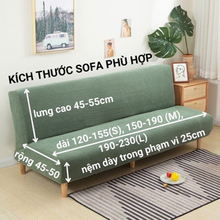 Vỏ bọc ghế sofa giường đa năng( không tay vịn)
