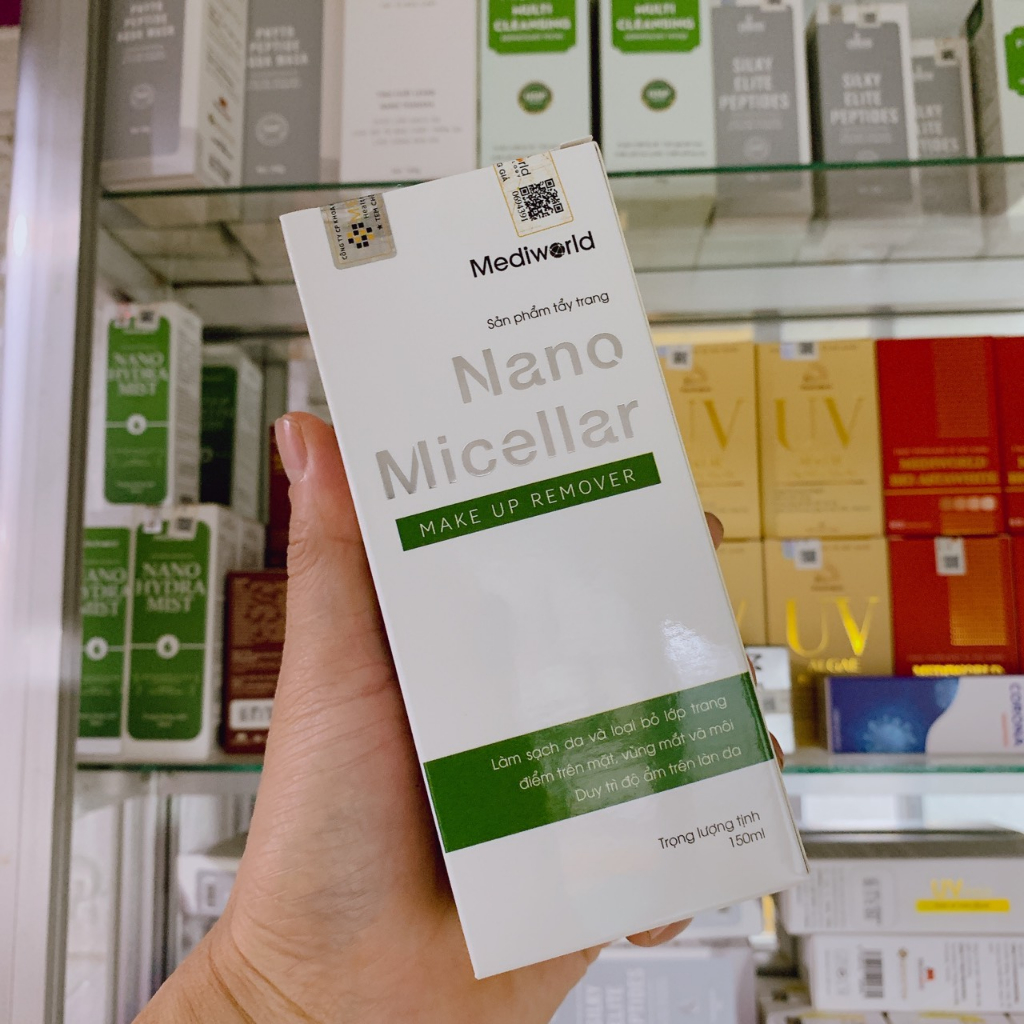 Nước tẩy trang giúp làm sạch và hỗ trợ duy trì độ ẩm làn da Nano Micellar Make Up Remover - MEDIWORLD