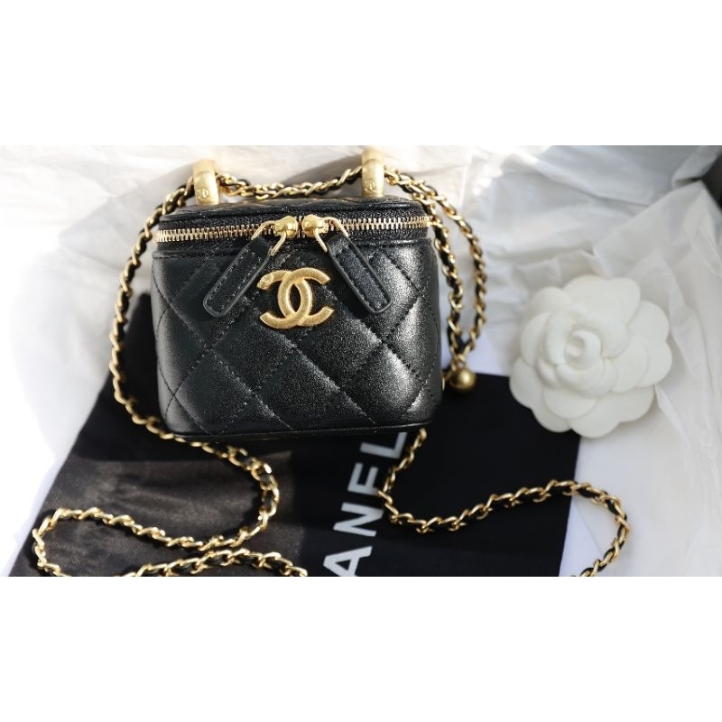 Túi xách nữ C.N Vanity sz10cm da bê non phom cực đẹp đeo yêu dã man fullbox xịn