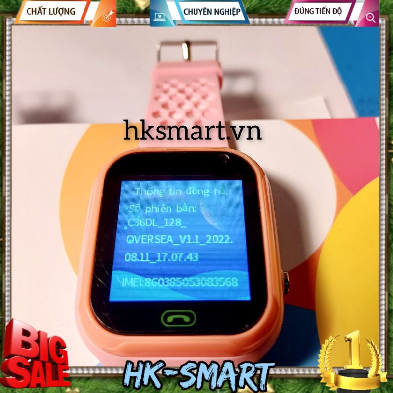 Đồng hồ thông minh trẻ em HKSMART C36S Lắp sim 4G Gọi video, sạc nam châm chống nước